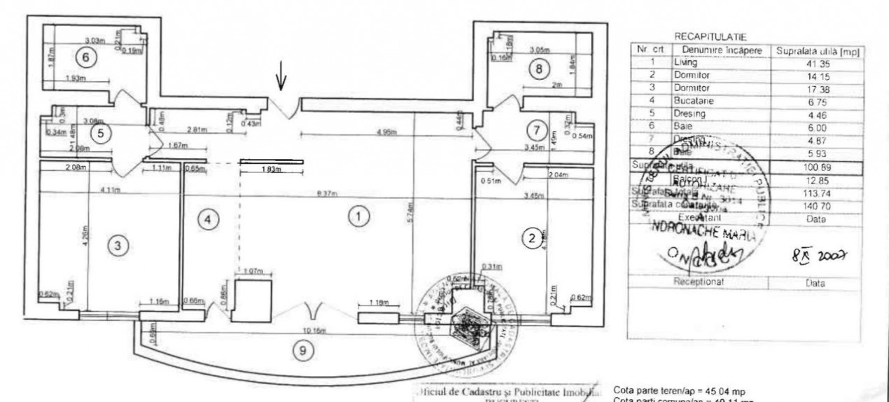 Vanzare Apartament 3 camere Stefan Cel Mare