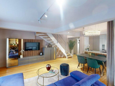 Penthouse duplex 3 camere de închiriat – Herăstrău / Aviației – Terasă generoasă